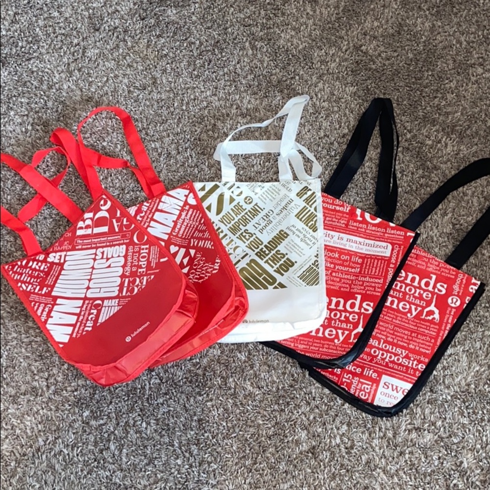 5 lulu lemon bags